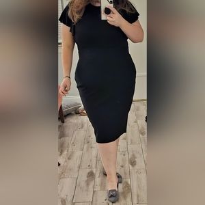 Black pencil skirt